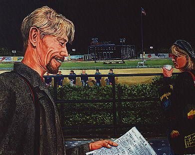 Betting Buddies (Oil on Canvas, 40 x 50, ©1994 by Ken Gilliland)